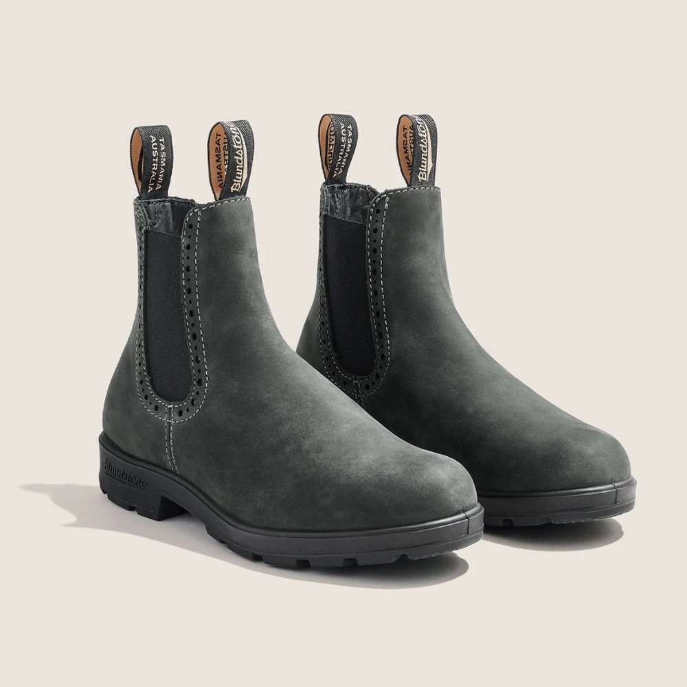 Premium Leather High Top Boots, Blundstone. Women's Style 1630, Rustic Black